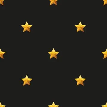 Gold Star Universal vector seamless patterns tiling イラスト素材