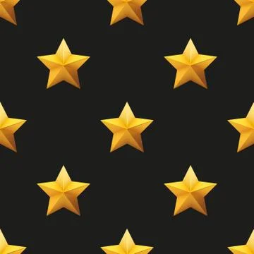 Gold Star Universal vector seamless patterns tiling イラスト素材