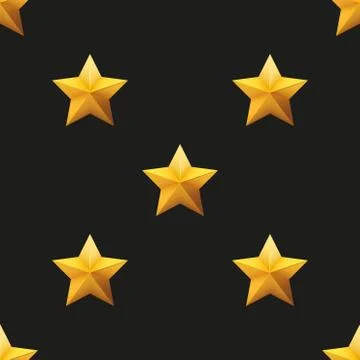 Gold Star Universal vector seamless patterns tiling イラスト素材