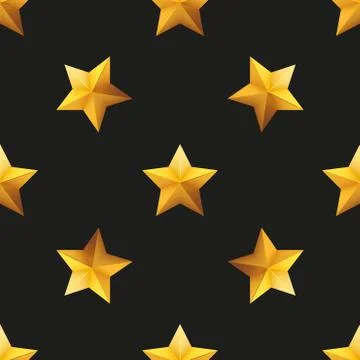 Gold Star Universal vector seamless patterns tiling イラスト素材