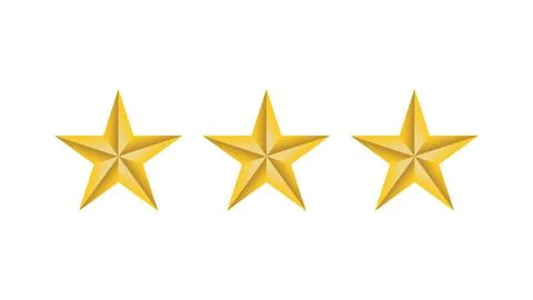 Gold star on white background. Vector Icon. Stock Illustration