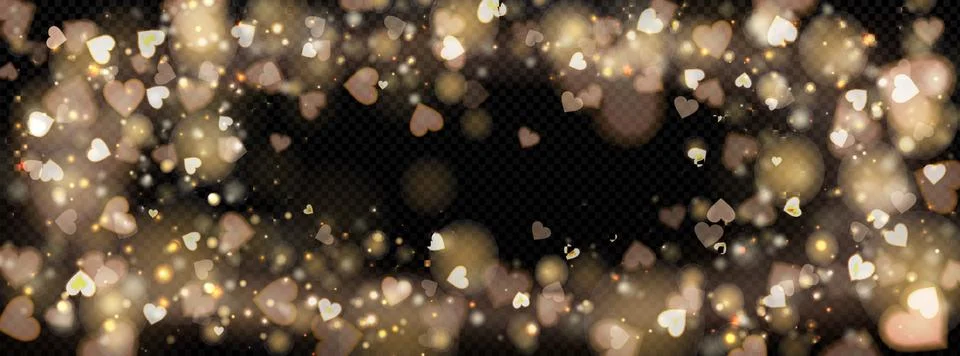 Gold Starlight Overlay Illustrazione stock