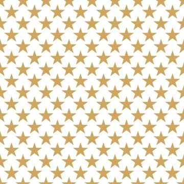 Gold stars background. Endless background vector illustration Stock Illustration
