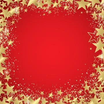 Gold stars background Stock Illustration