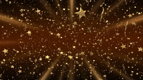 Gold Stars Background Loop 01 Stock Footage 166462646