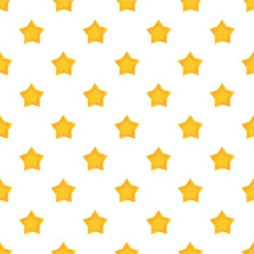Gold stars creating a seamless pattern background with ratings Stockillustratie