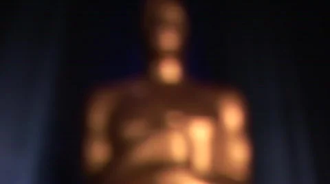Gold statue 1 Stock Footage 492542