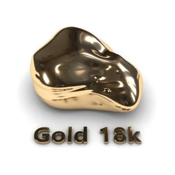 Gold stone 18k Illustrazione stock
