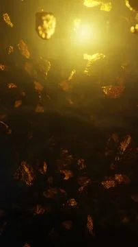 Gold Stone In The Dark 스톡 일러스트
