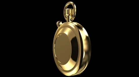 Gold stopwatch Stock Footage 8768040