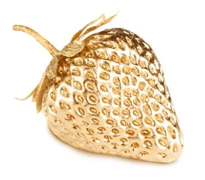Gold strawberry Foto stock