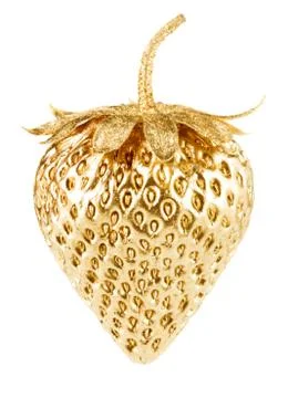 Gold strawberry Foto stock