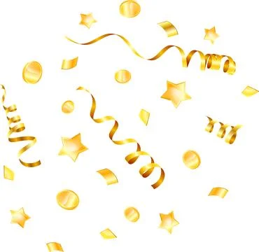 Gold Streamer Stockillustratie
