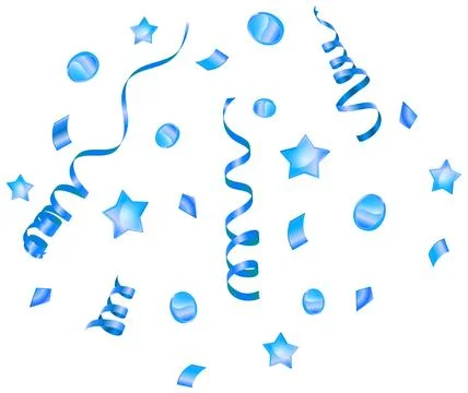 Gold Streamer Stock Illustration