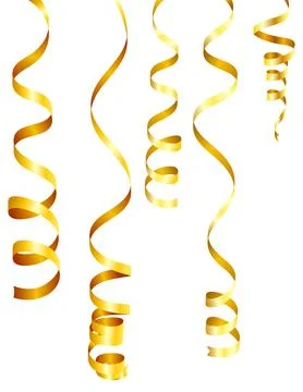 Gold Streamer Stock Illustration