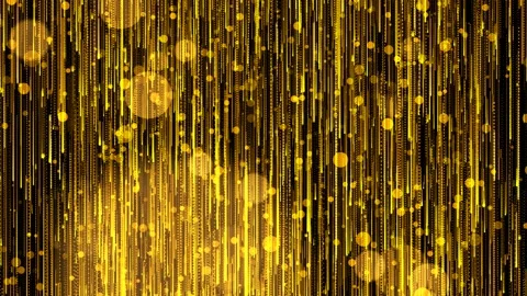 Gold Streamers Stock Footage 172114640