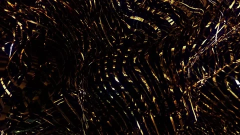 Gold stripes reflections background 4k Stock-Footage 229323143