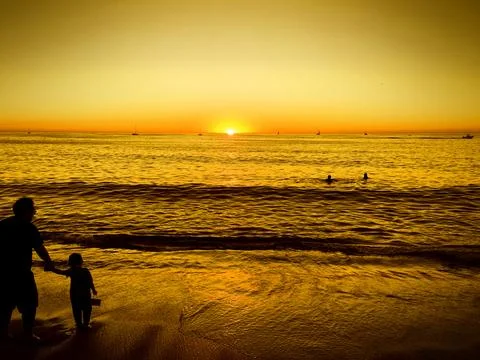 Gold Sunset Stock Photos