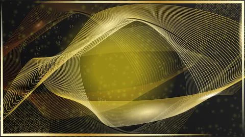 Gold swirl background Stock Illustration