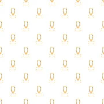 Gold swivel snap hook pattern a seamless background Stock Illustration