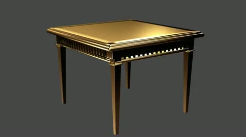 Gold table Stock Footage 10833466
