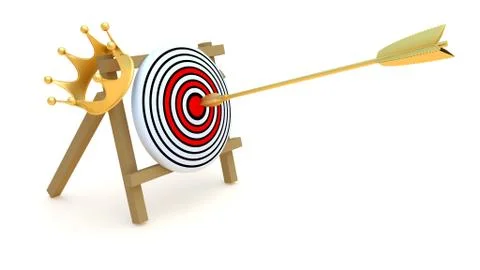Gold target Stock Illustration