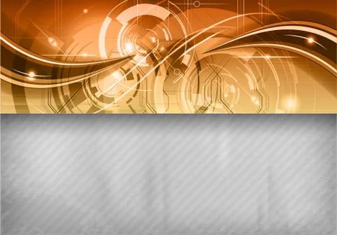 Gold tech Illustrazione stock