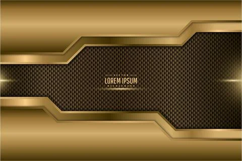 Gold technology background. Stock Illustration