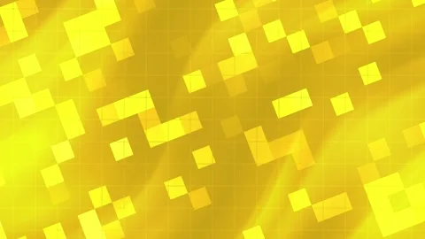 Gold technology background, yellow square pattern, blinking, HD 4K  looping Video stock 297924757