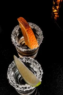 Gold tequila Stock Photos