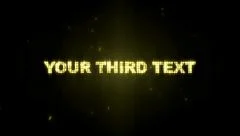 Gold Text Stock After Effects