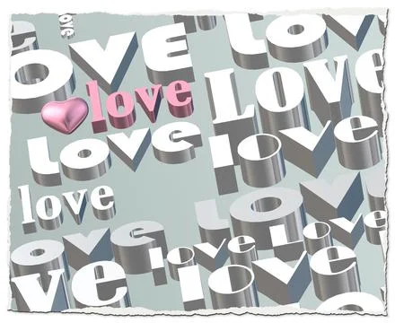Gold text LOVE Stock Illustration