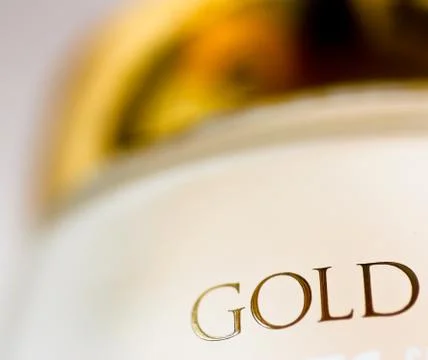 Gold text Foto stock