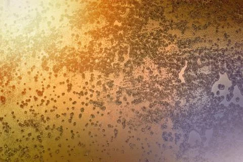 Gold texture background.  patterns on the metal surface Stockfoto's