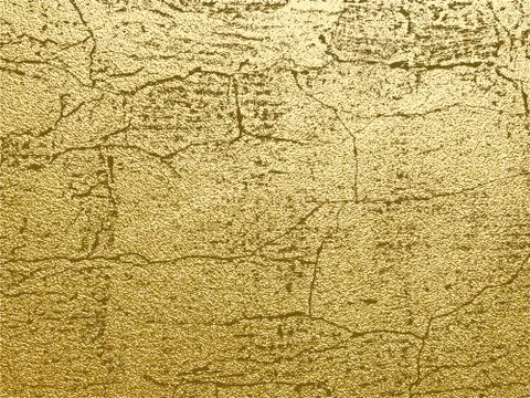 Gold texture with cracks Illustrazione stock