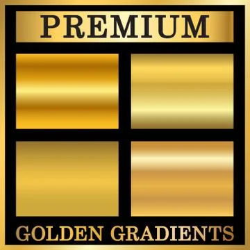 Gold texture in frame set Stock Illustration