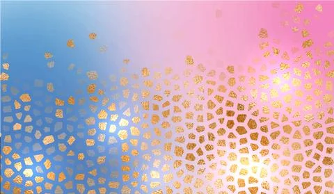 Gold texture on a gradient background. Gold honeycomb with place for text. We Stock Illustration