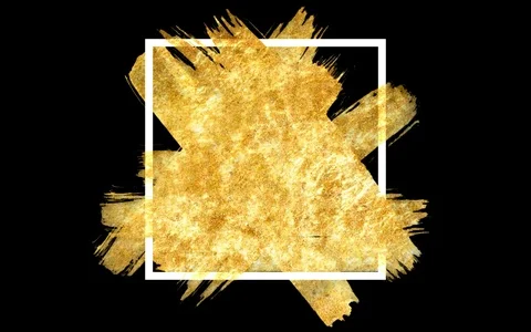Gold Texture Paint Stain. Video stock 76728264