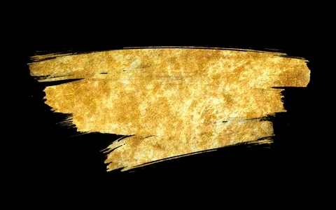 Gold Texture Paint Stain. Video stock 76729170