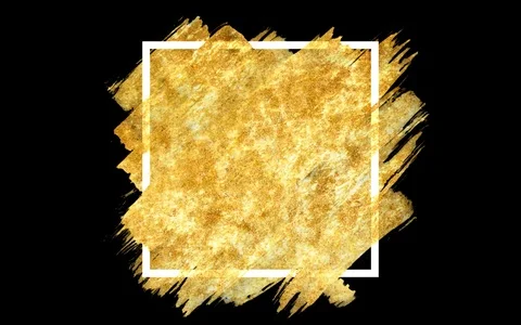 Gold Texture Paint Stain. Video stock 76729222