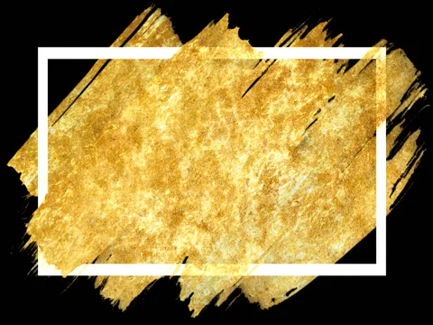 Gold Texture Paint Stain. Video stock 76729267