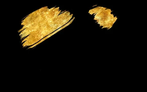 Gold Texture Paint Stain. Video stock 76729508