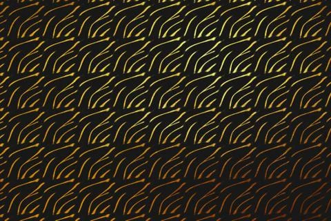 Gold texture pattern isolated on black, creative abstract Stock Illustration