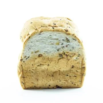 Gold texture on whole wheat bread Stock Photos