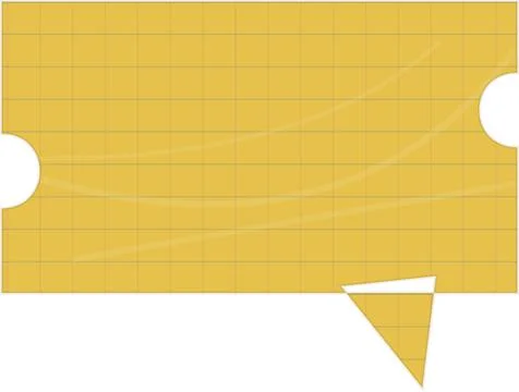 Gold ticket stub with pointed corner isolated Stock Illustration