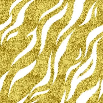 Gold tiger pattern Stock Illustration