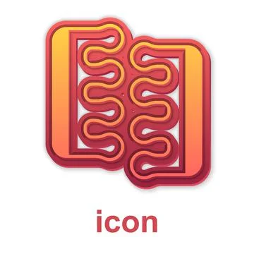 Gold Toe separator for pedicure icon isolated on white background. Vector Stock Illustration