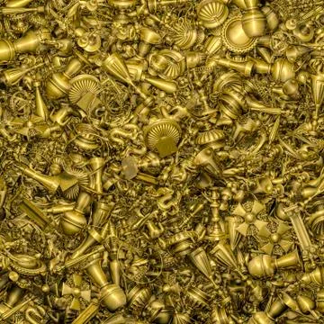Gold treasure background Stock-Illustration