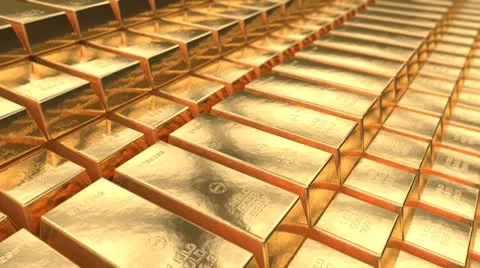 Gold treasure Stock Footage