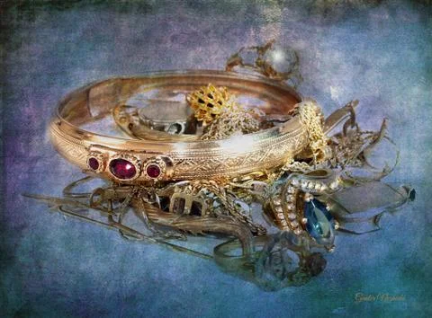 Gold treasure Stock Photos